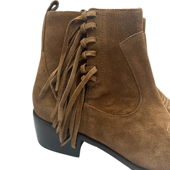 Donald Pliner Women's Suede Mona Boot in Saddle. Sz: 8.5 - Picture 5 of 11